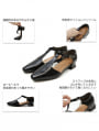Tストラップセパレートパンプス