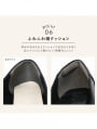 【履き心地やみつき感激】ポインテッドトゥパールリボン5cmヒール感激パンプス