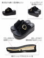 サッ！と履ける厚底コンフォートサイドバックルサンダル