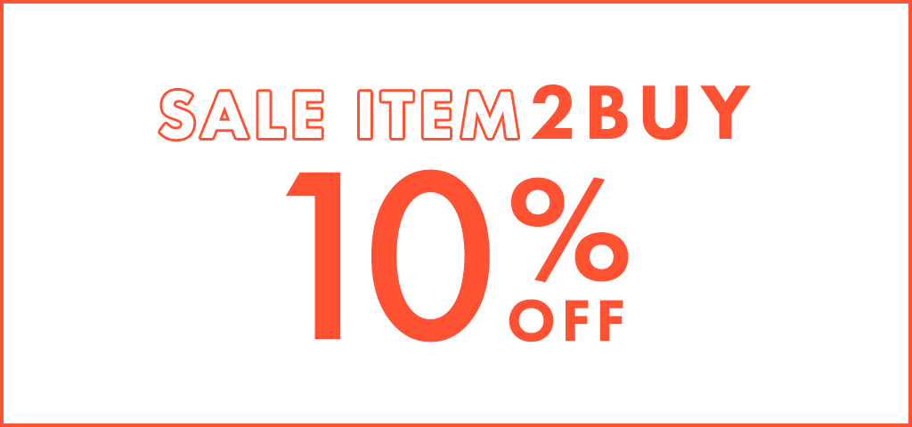 セールアイテムがさらに2buy10%OFF