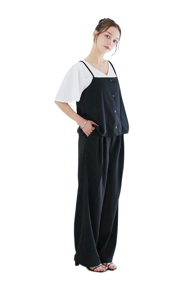 【2点セット】ビスチェ×ワイドパンツ